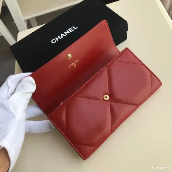 First Bag Ru CHANEL WALLET 19 LONG FLAP 0627